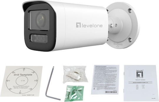 Level One FCS-5222 IP Камера за наблюдение Full HD 1080p Водоустойчива с Двупосочна Комуникация и Обектив 2.8мм