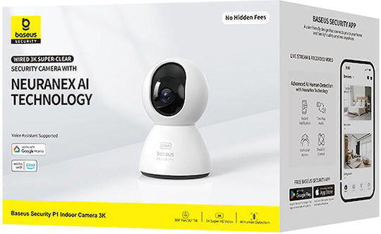 Baseus P1 IP Surveillance Camera Wi-Fi Full HD+ 4MP with Two-Way Communication