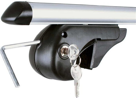 Menabo Μπάρες Οροφής Αλουμινίου Brio Xl 135εκ. για Suzuki Wagon R+ 1997-2005 (Σετ με πόδια και κλειδαριά)