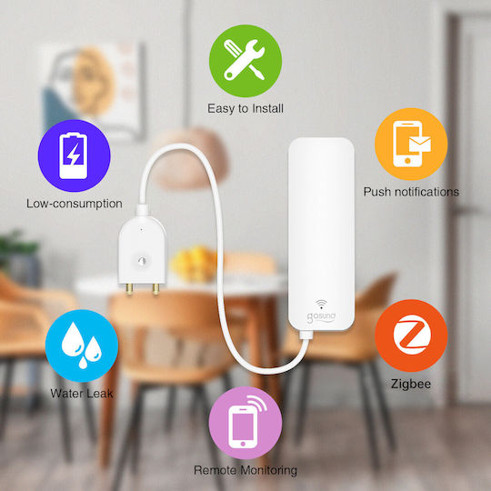 Gosund Detector Wireless De Inundații Cu Baterie ZigBee Cu Cablu 1m