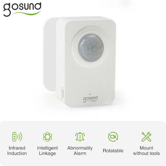 Gosund Ασύρματος ZigBee / Wi-Fi Αισθητήρας Κίνησης Υπερύθρων 128° Εμβέλειας 10m