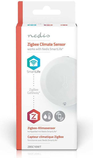 Nedis Temperature and Humidity Sensor Battery Zigbee