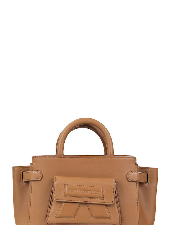 Karl Lagerfeld Ikon K Set Women's Bag Tote Hand Tabac Brown