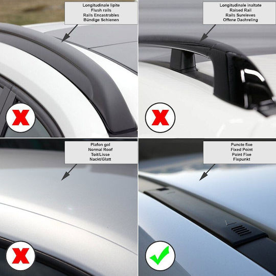 Bare transversale Menabo Omega din aluminiu pentru Volkswagen T6 Multivan model 2015+