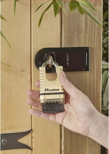 Master Lock Alamă Lăcăt Κρυμμένου Λαιμού cu cheie 28mm Silver 1buc
