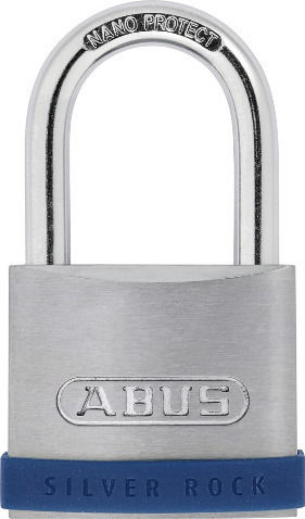 Abus Steel Padlock Brass with Key 47mm Silver 1pcs