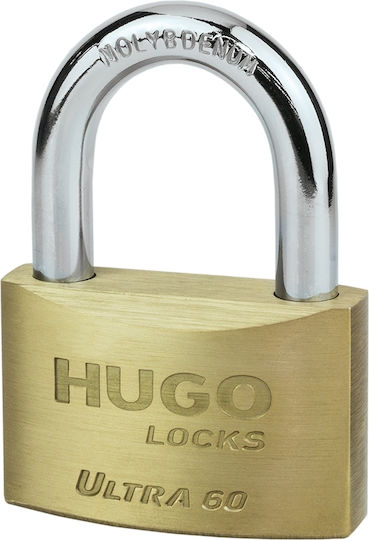 Hugo Locks Μπρούτζινο Λουκέτο Πέταλο με Κλειδί 60mm