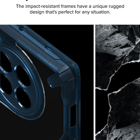 Ringke Fusion X Umschlag Rückseite Kunststoff / Silikon Blau (OnePlus 12R)