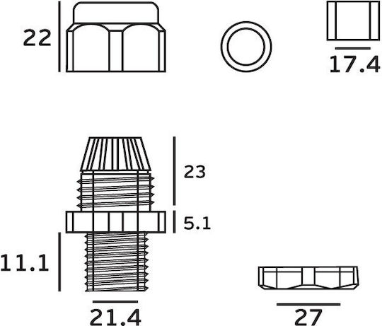 VK Lighting Presetupă pentru Cabluri 73167-692683