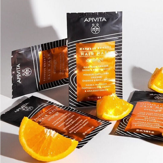 Apivita Orange Hair Mask for Shine 20ml