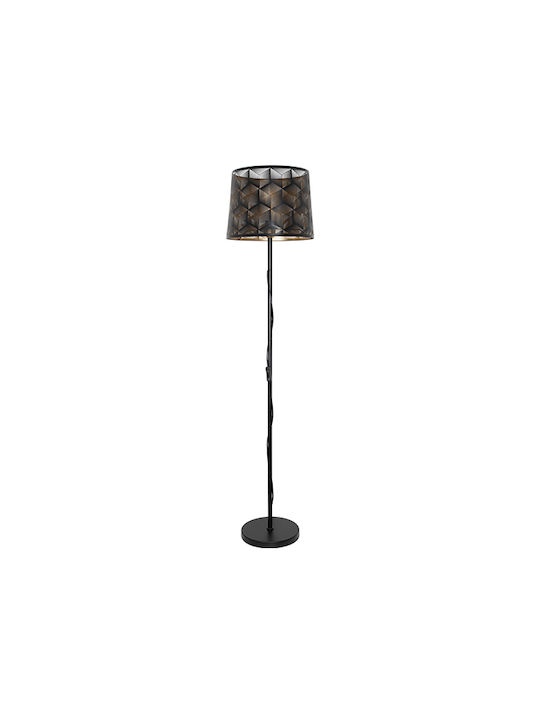 Elmark Marsel Floor Lamp H147xW35cm. with Socket for Bulb E27 Black