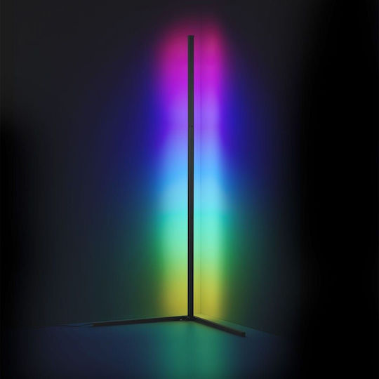 Trio Lighting Level LED Stehleuchte H141xB43cm. mit RGB Licht Schwarz