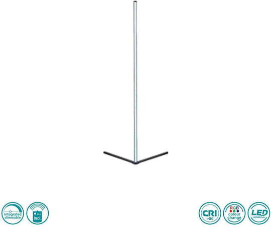 Trio Lighting Level LED Stehleuchte H141xB43cm. mit RGB Licht Schwarz
