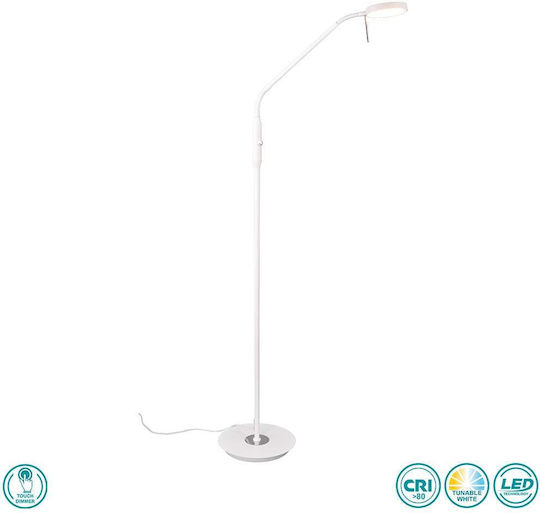 Trio Lighting Monza LED Floor Lamp H145cm. White