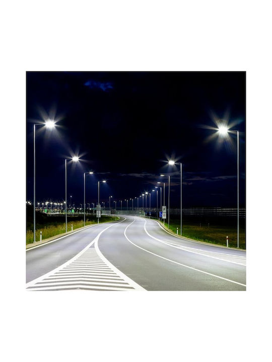 V-TAC Εξωτερικό Φωτιστικό LED Δρόμου 50W με Φυσικό Λευκό Φως IP65 Γκρι