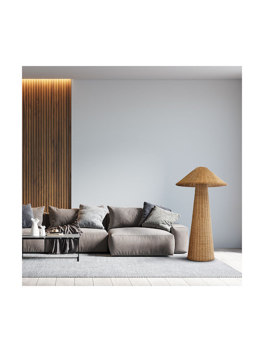 GloboStar Peru Floor Lamp H135xW73cm. with Socket for Bulb E27 Beige