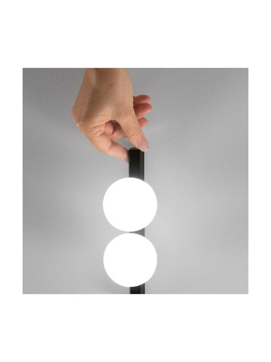 Ideal Lux LED Floor Lamp H155xW22cm. with Warm White Light 1000lm Black