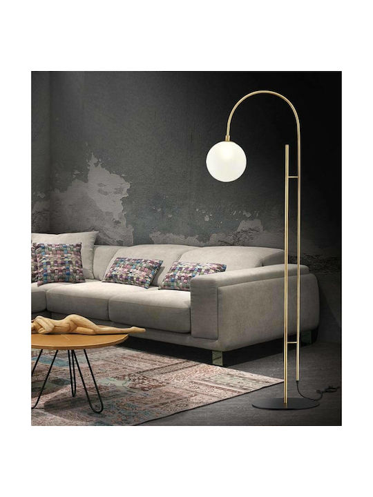 Luma Floor Lamp H160xW35cm. with Socket for Bulb G9 Gold