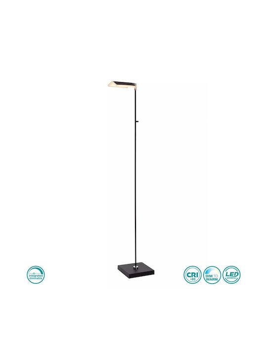 Lucide Lightning LED Floor Lamp H134xW20cm. with Warm White Light Black