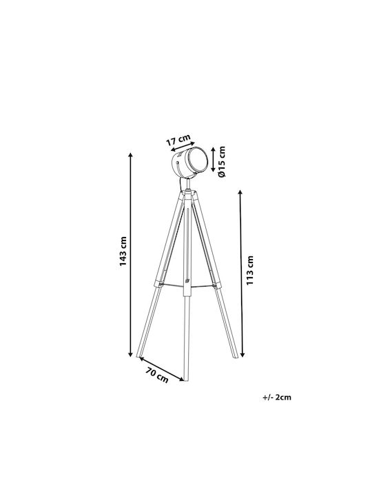 Beliani Lampa de podea Î143xL70cm. Verde