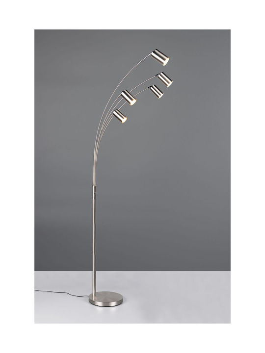 Trio Lighting Marley Floor Lamp Silver