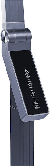 Beliani LED Stehleuchte Gray