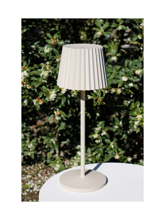 Lucide Lightning Lucide Lampă De Masă LED Pentru Exterior 2W Cu Lumină Alb Cald IP54 Bej