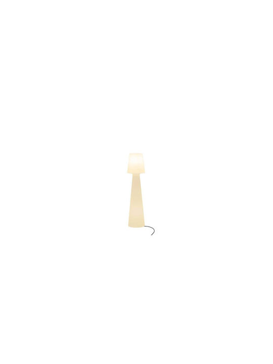 NewGarden Lamp Small Post Outdoor with Warm White Light IP65 White