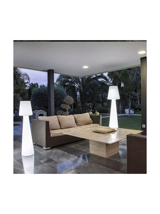 NewGarden Outdoor Floor Lamp IP65 for E27 Light Bulb Base White