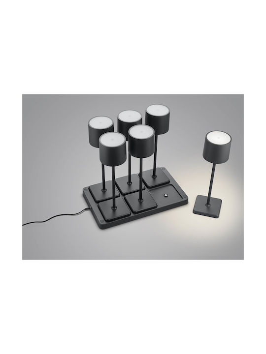 Trio Lighting Επιτραπέζιo Φωτιστικό LED Εξωτερικού Χώρου 1.5W με Ψυχρό Λευκό Φως IP54 Μαύρο