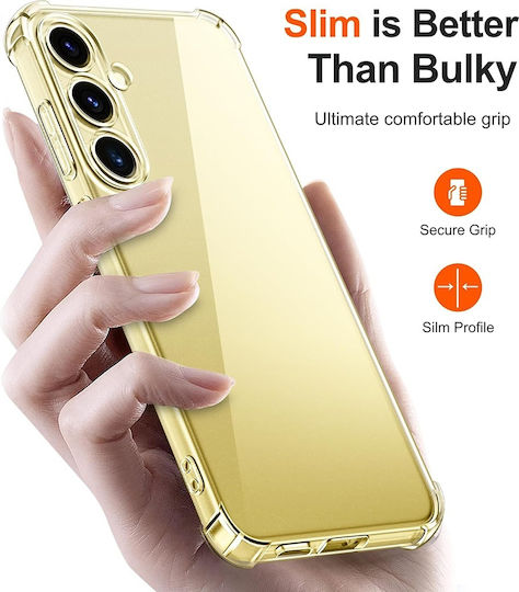 Techsuit Shockproof Clear Umschlag Rückseite Silikon Transparent (Samsung Galaxy S25 Plus - Techsuit)