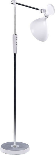 Beliani LED Lampadar De Podea Alb