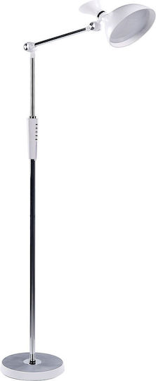 Beliani LED Lampadar De Podea Alb