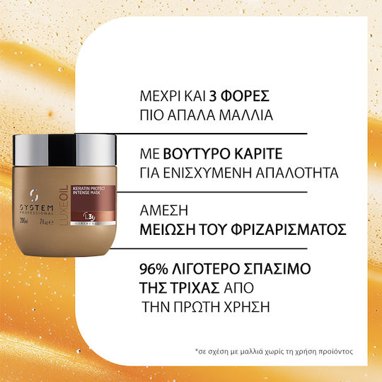 System Professional Lipid Code Haarmaske Für Stärkung Mit Keratin & Argan 200ml