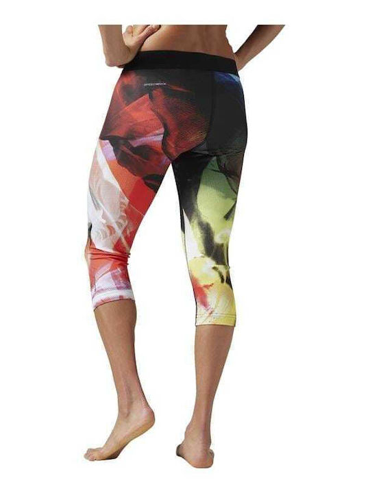 Reebok Acid Fade Women's Capri Training Legging Black/Red