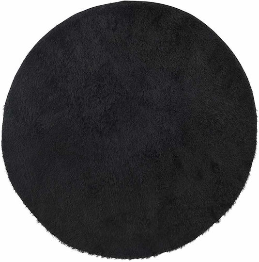 vidaXL Anti-slip Rug Rectangular Shaggy Black