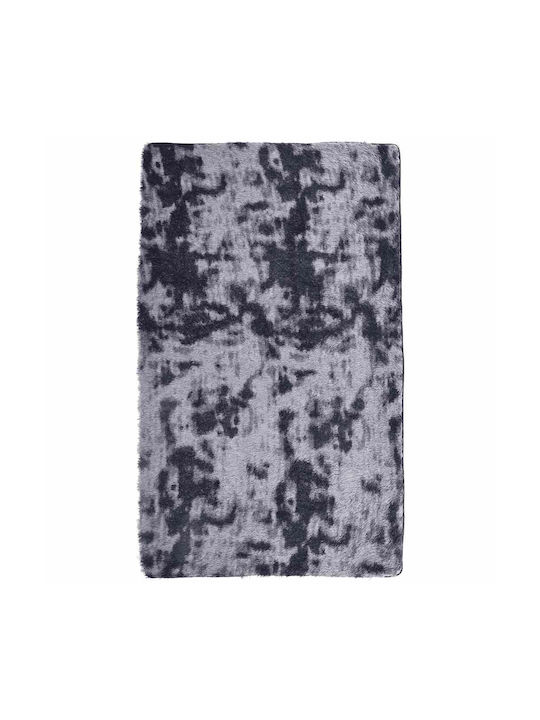 vidaXL Anti-slip Rug Rectangular Shaggy Dark Grey