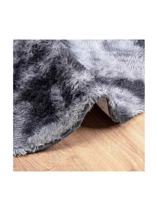 vidaXL Anti-slip Rug Rectangular Shaggy Dark Gray