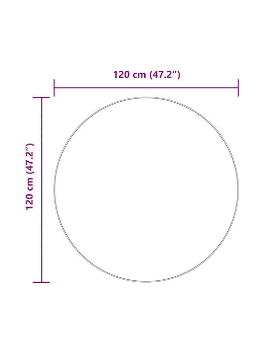 vidaXL Αντιολισθητικό Χαλί Ορθογώνιο Shaggy Μπλε 120x120cm