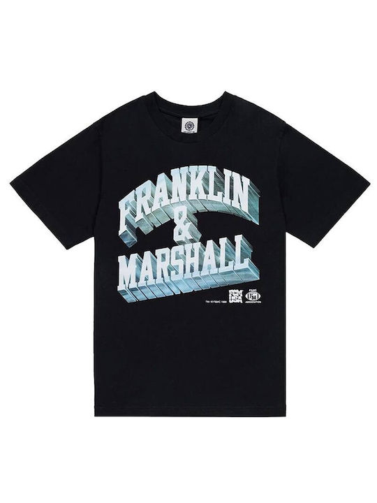 Franklin & Marshall Kurzarmbluse BLACK