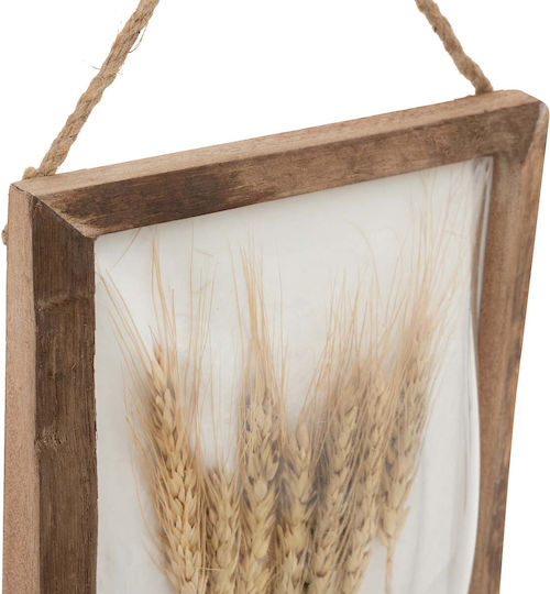 Handmade Wooden Sign Brown 25x7x20cm