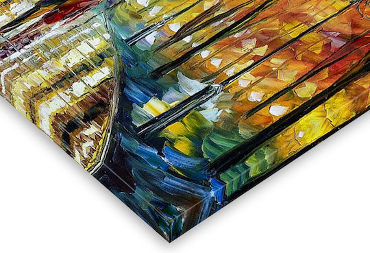 Canvas Painting Autumn Walk Diptych 150x100cm 2 Pieces 75x100cm