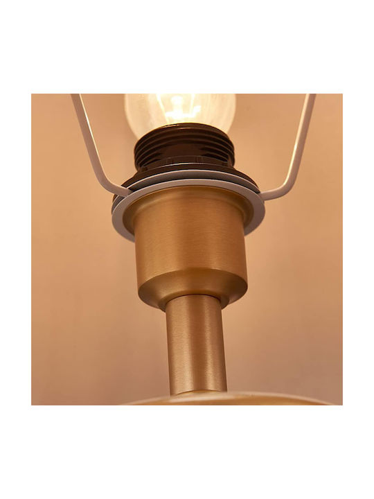 Keramik-Tischlampe Petrol Faltenschirm 20x20x79cm