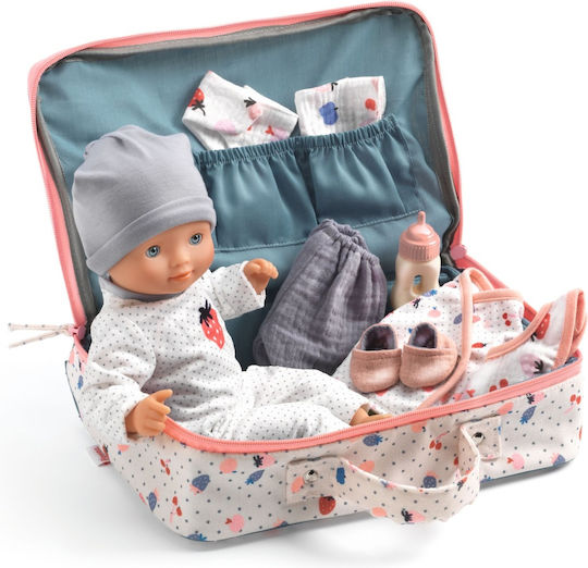 Djeco Σετ με Μωρό Κούκλα Pomea Collection Baby Vanilla