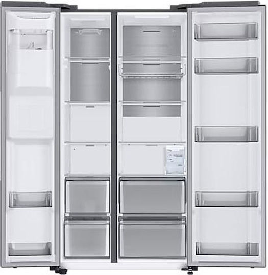 Samsung Ψυγείο Ντουλάπα 635lt Total NoFrost Υ178xΠ91.2xΒ71.6εκ. Inox RS68A854CSL/EF
