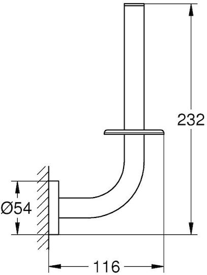 Grohe Essentials Χαρτοθήκη Μαύρη 4067393021902
