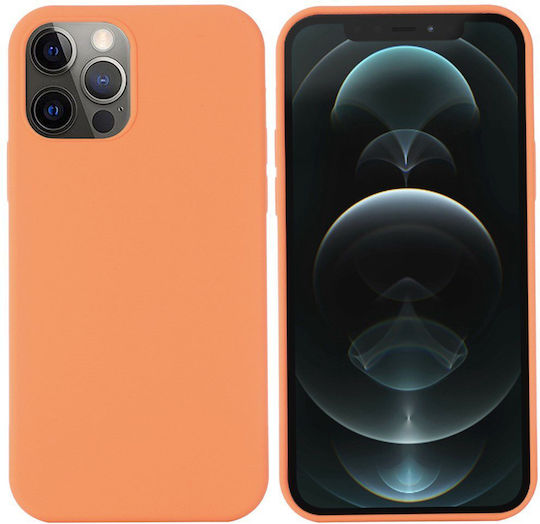 Orange Umschlag Rückseite Silikon Orange (iPhone 14 Pro Max)