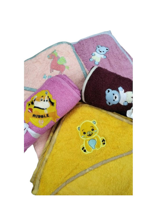 Beboulino Set of Baby Towels 5pcs Multicolour 75 cmx75cm