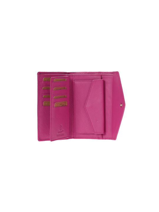 Lavor Small Leather Women's Wallet with RFID Pink