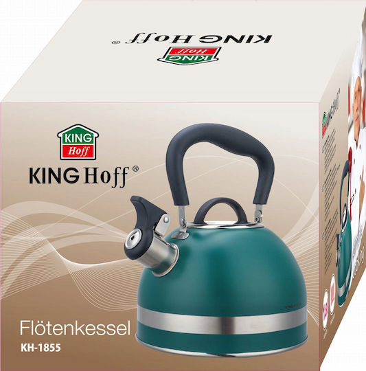 KING Hoff Retro Βραστήρας Ανοξείδωτος Πράσινη 1800ml